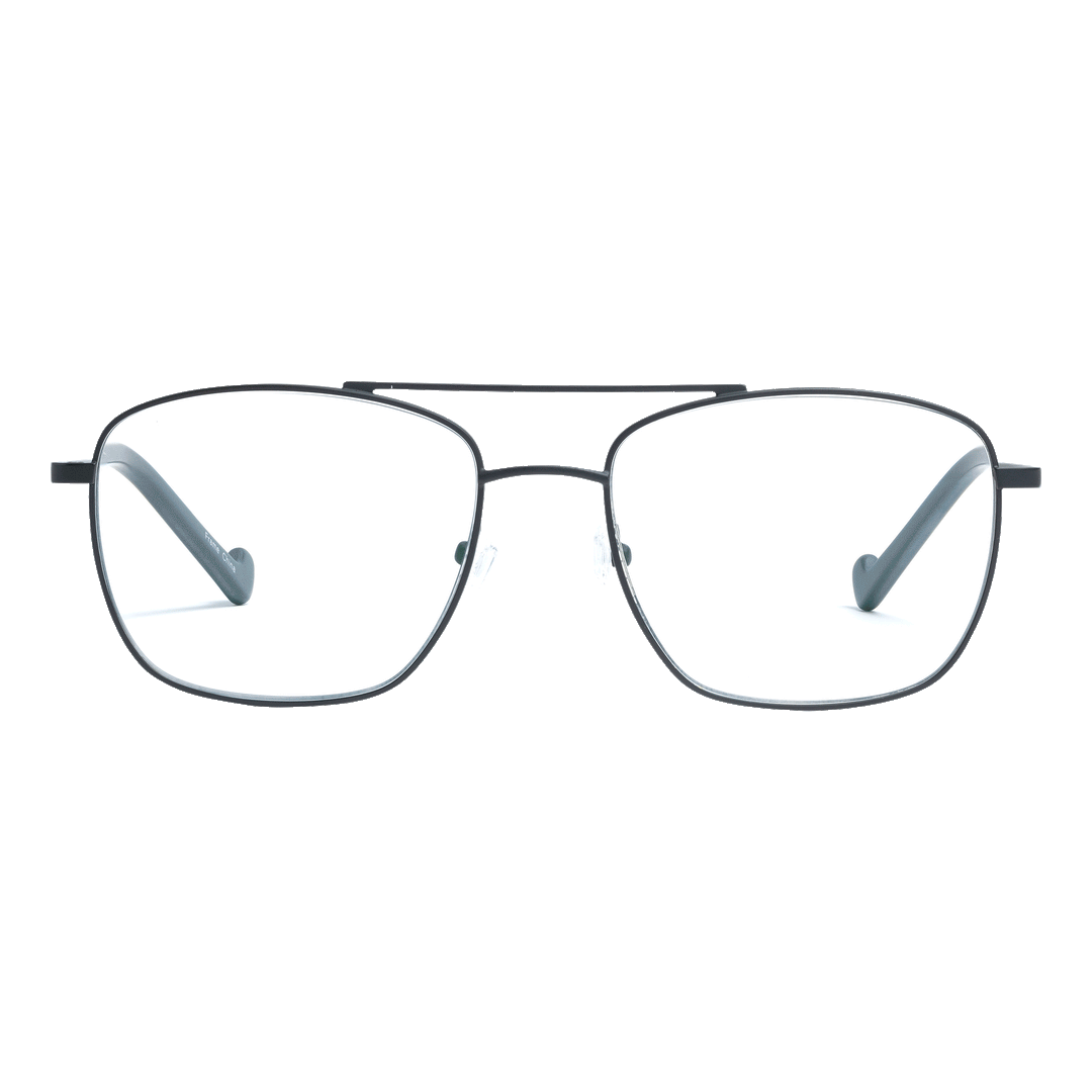 Computer Reading Glasses - Aviator -Titanium Light - Modern Black