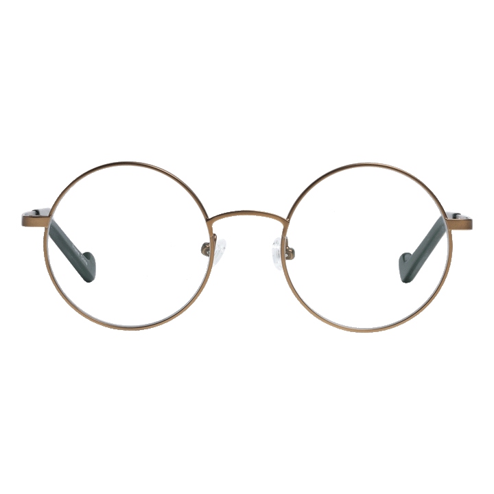 Round Reading Glasses - Modern, Titanium Light | Renee's Readers - Vintage Gold