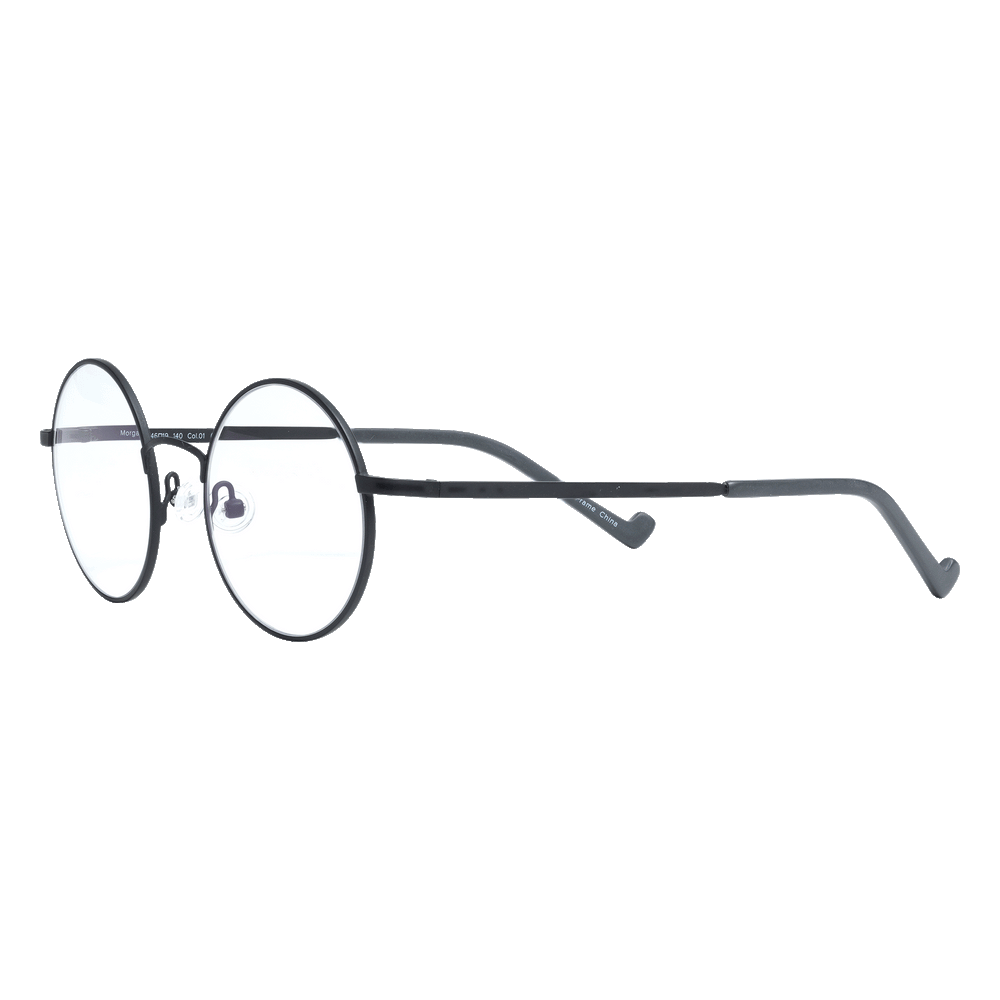 Progressive Glasses - Round - Titanium Light - Modern Black