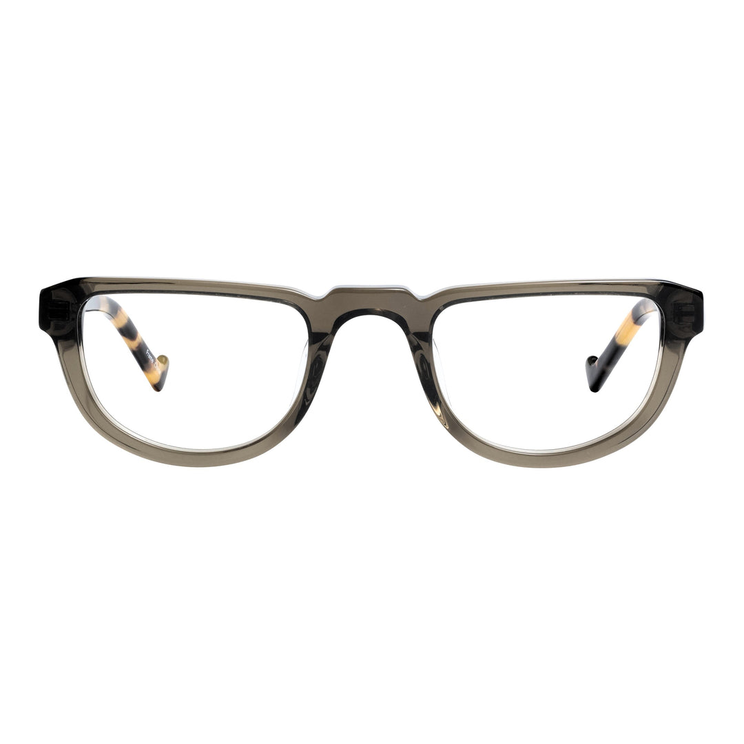 Half-Frame Readers - Khaki Clear - Renee's Readers