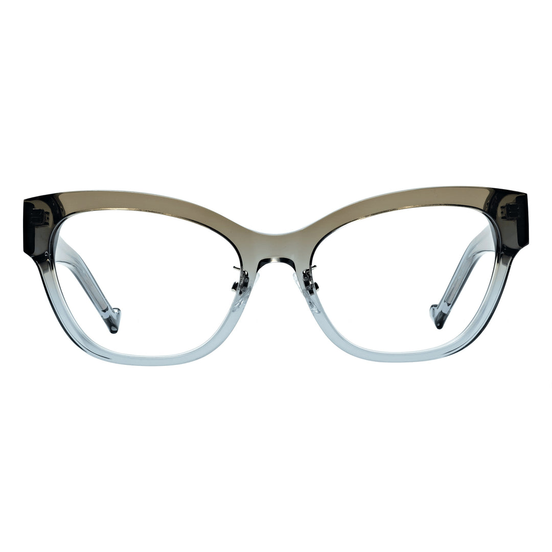 Women's Progressive Reading Glasses -Brown Blue Fade 