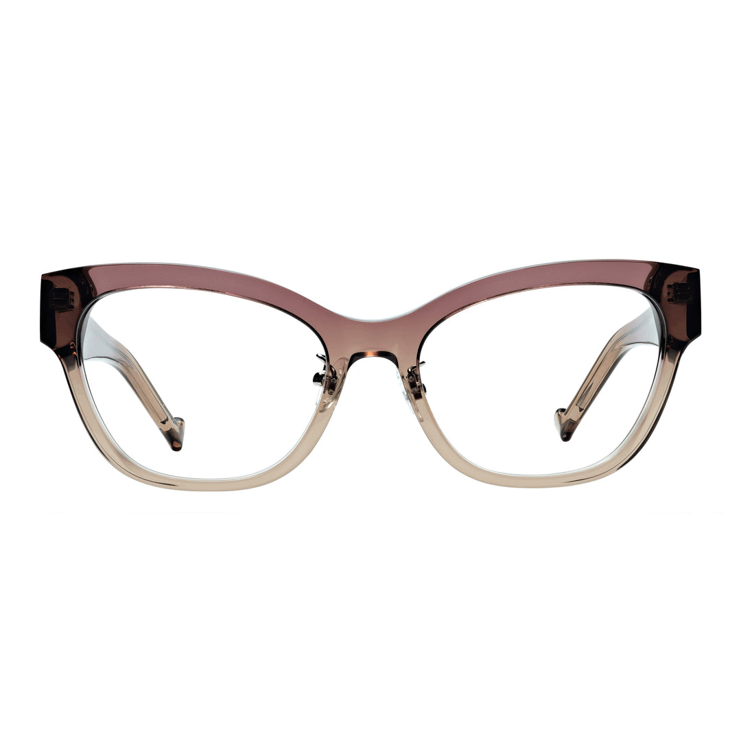 Women's Progressive Reading Glasses - Rose Brown  Fade