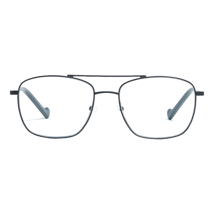  Computer Reading Glasses - Aviator -Titanium Light - Modern Black