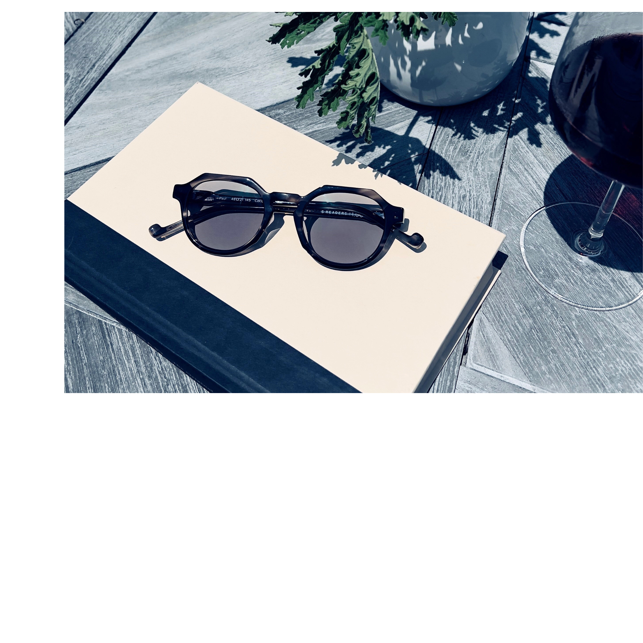 Sunglasses on a book -Best Quality Reading Glasses | RENEE'S READERS