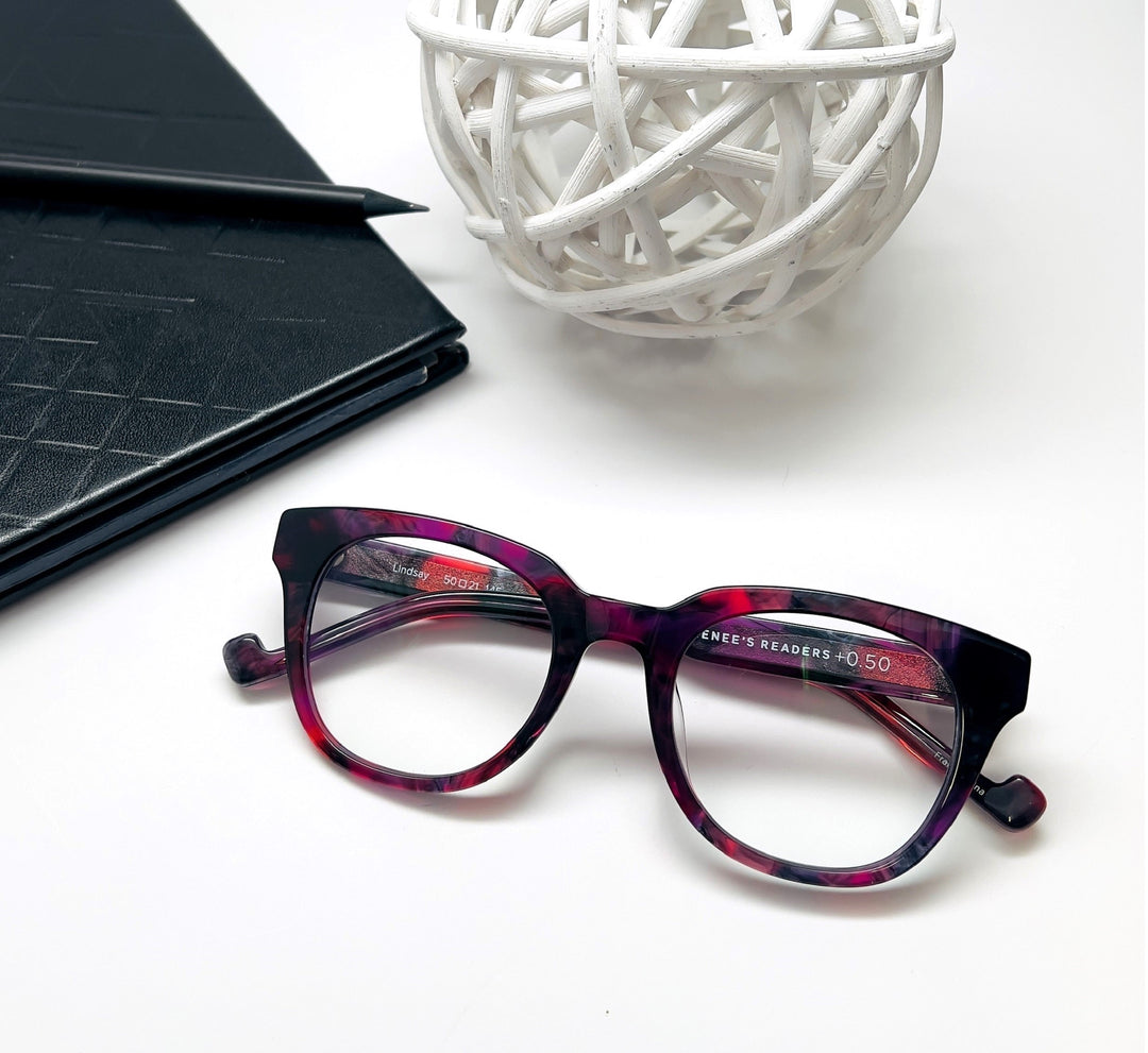 Blue Light Reading Glasses - Red| Renee's Readers
