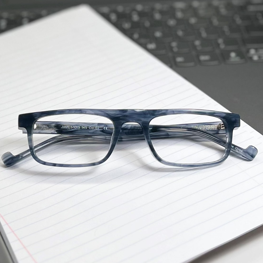 Blue Light Computer Glasses-Navy Tortoise