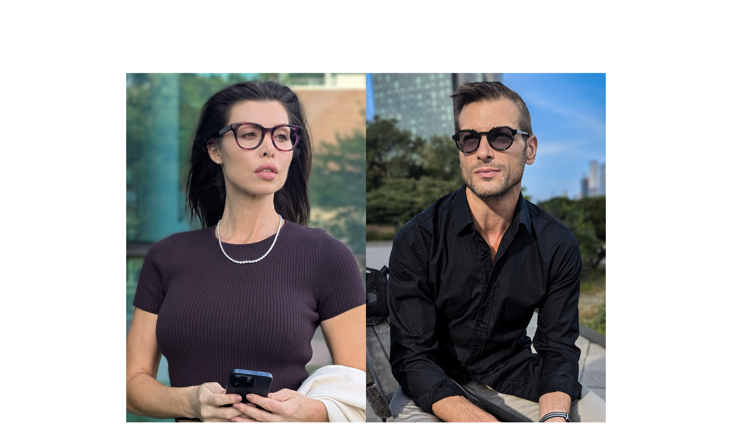 Quality Readers | reading a phone and outdoors | Renee's Readers
