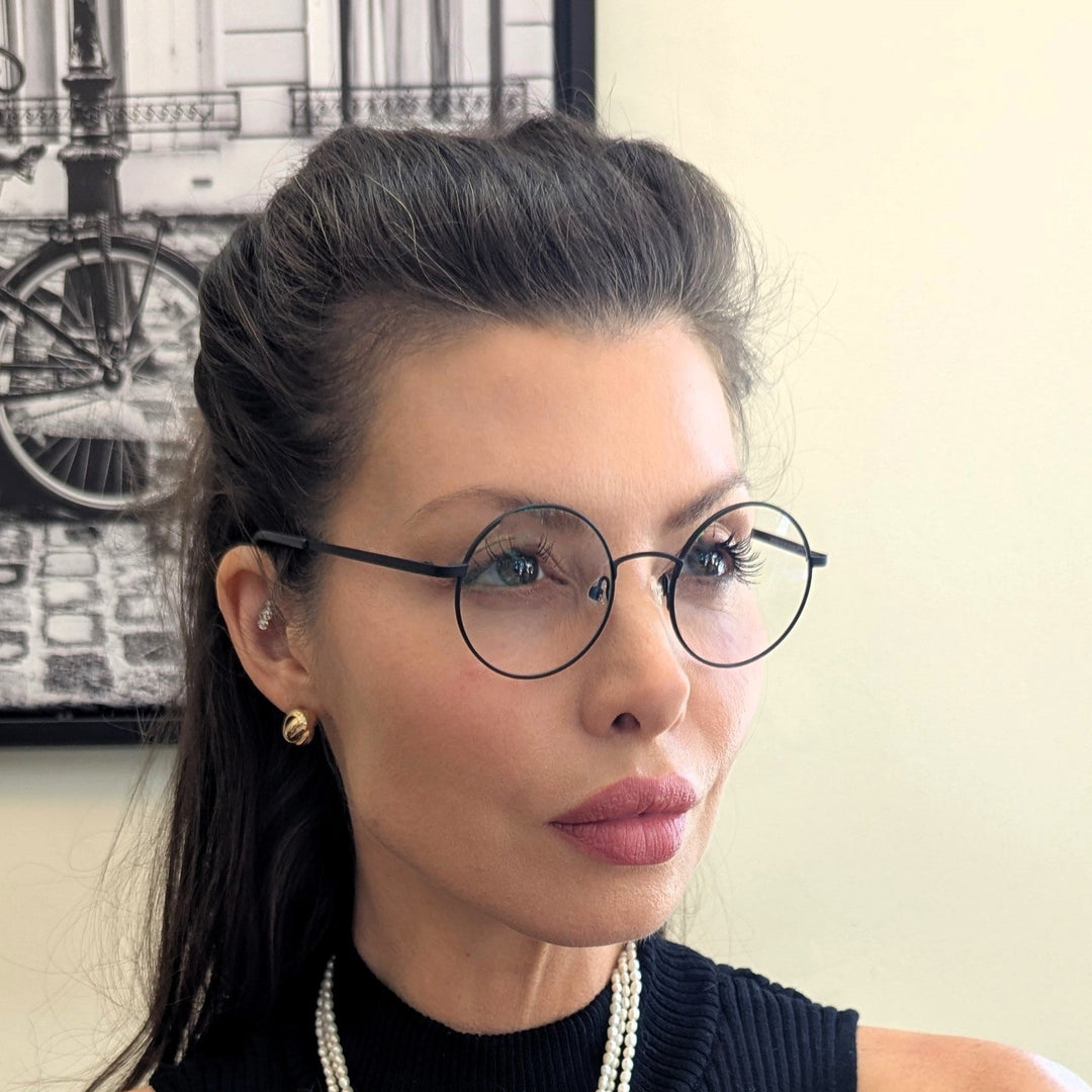 Progressive Sunglasses - Round - Women- Modern Black | Renee's 