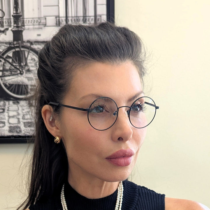 Progressive Sunglasses - Round - Women- Modern Black | Renee's 