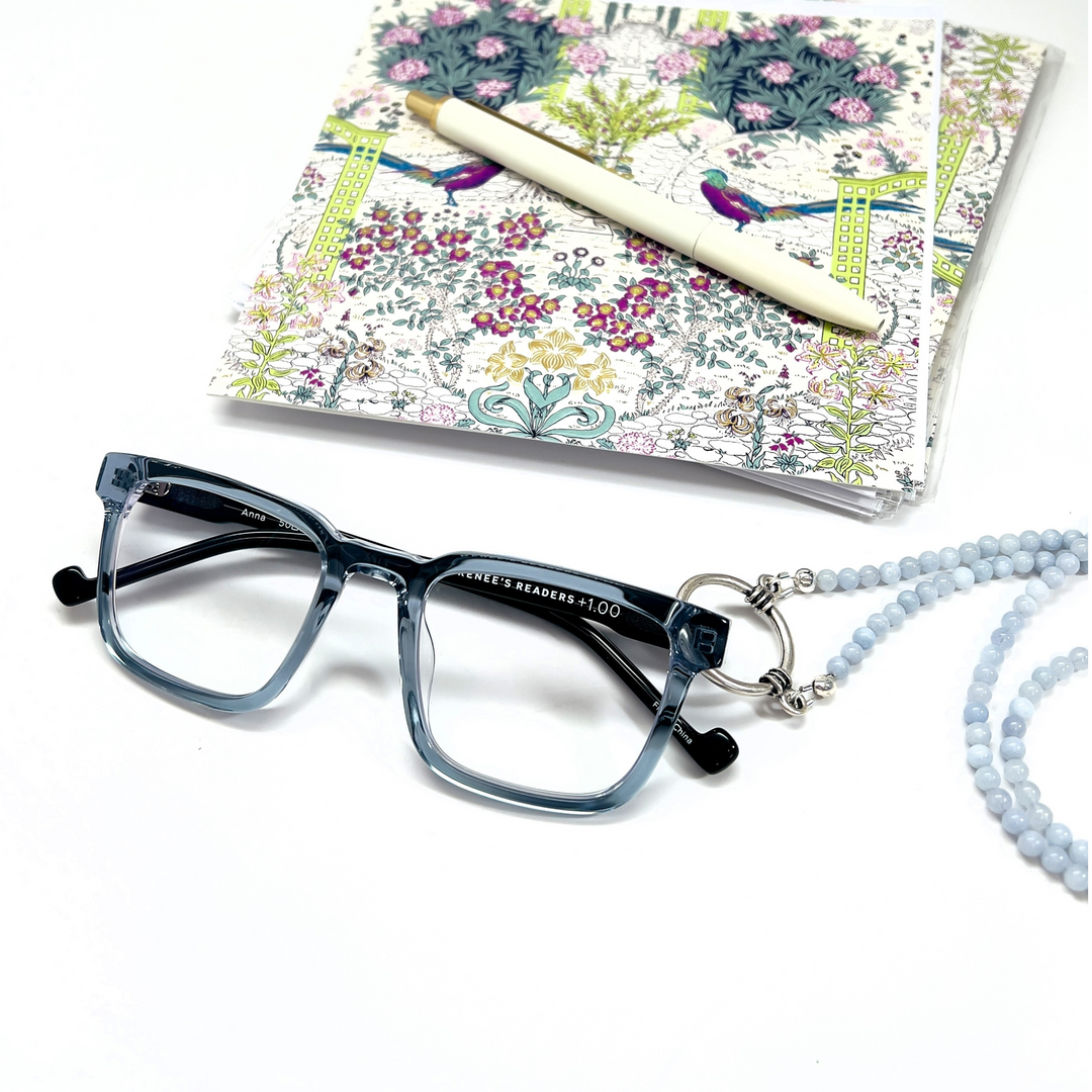 Best Blue Light Reading Glasses - Transparent Frame | Renee's Readers