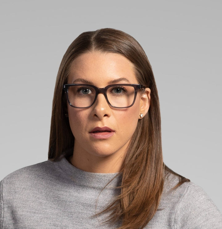 Woman wearing computer reading glasses glasses 