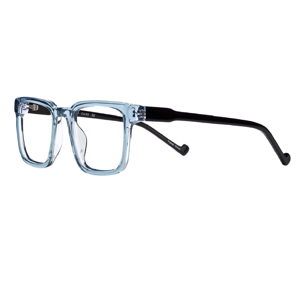 Best Blue Light Reading Glasses - Blue Transparent Frame | Renee's Readers
