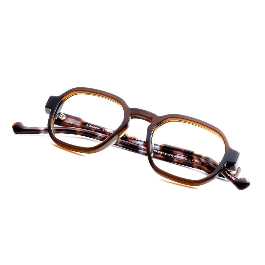 vintage-style square reading glasses-Renee's Readers