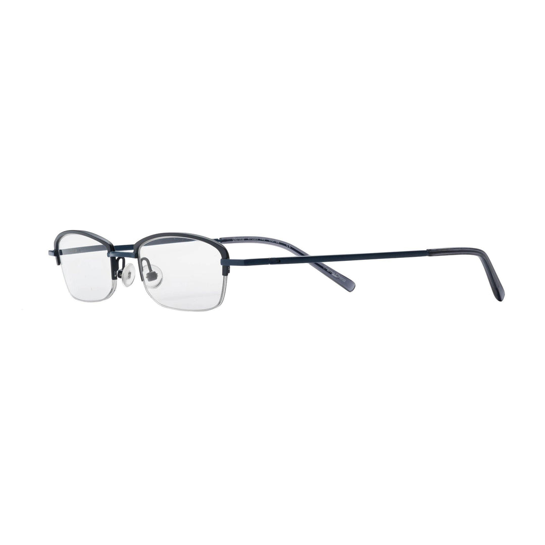 rimless reading glasses blue