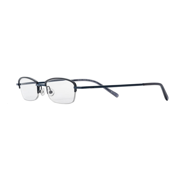 rimless reading glasses blue
