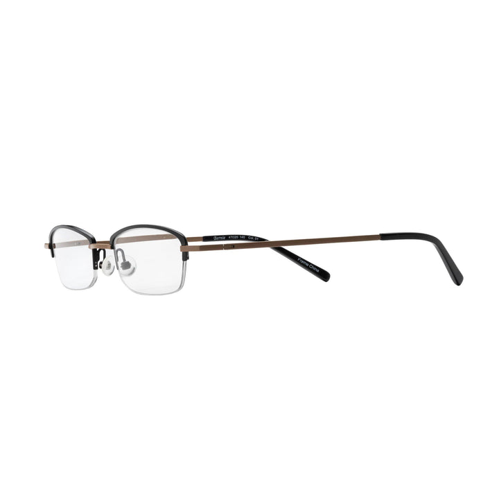 rimless reading glasses black beige