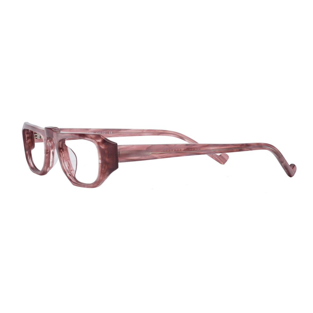 half-frame reading glasses for women salmon pearl