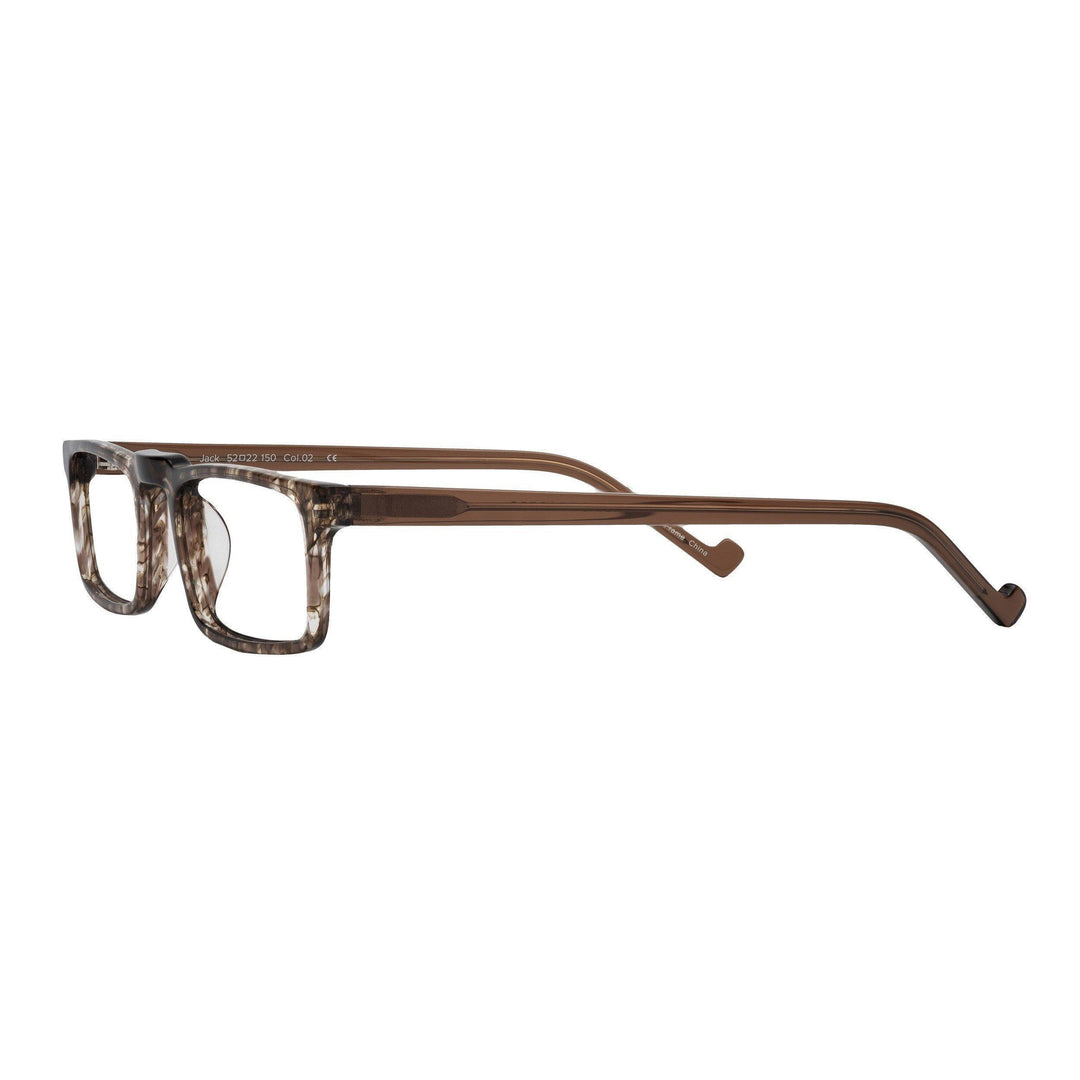 half-frame reading glasses for men modern brown