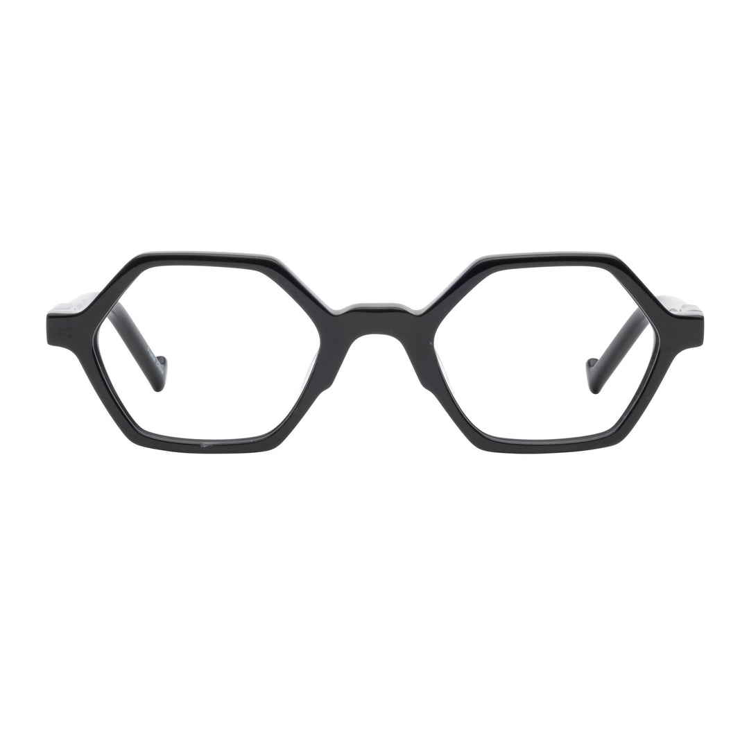Blue Blocking Reading Glasses-Styled with an artful, edgy tone- Black