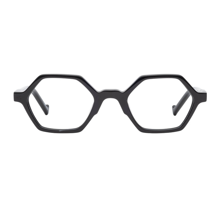 Blue Blocking Reading Glasses-Styled with an artful, edgy tone- Black