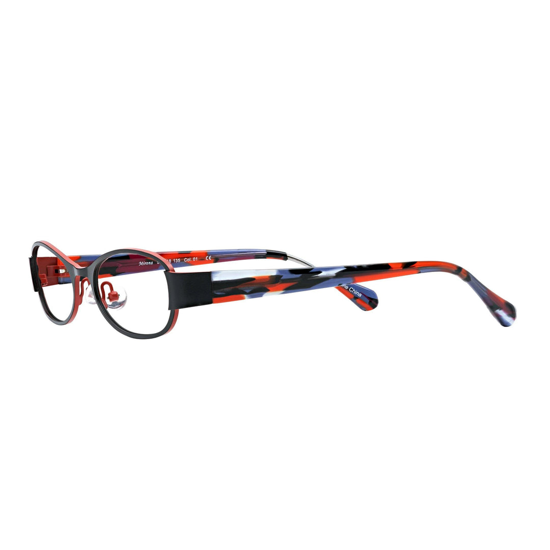 Petite Quality Reading Glasses - Black + Red
