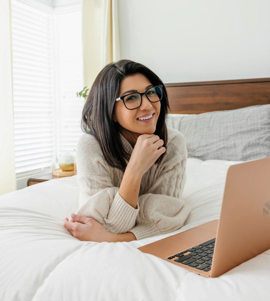 Oversized Blue Light Reading Glasses-Women's-Black Crystal